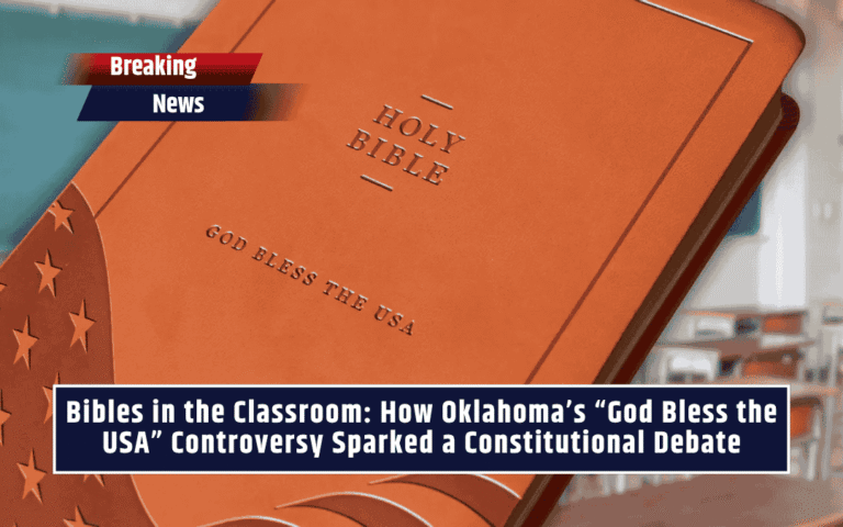Bibles in the Classroom: How Oklahoma’s “God Bless the USA” Controversy Sparked a Constitutional Debate
