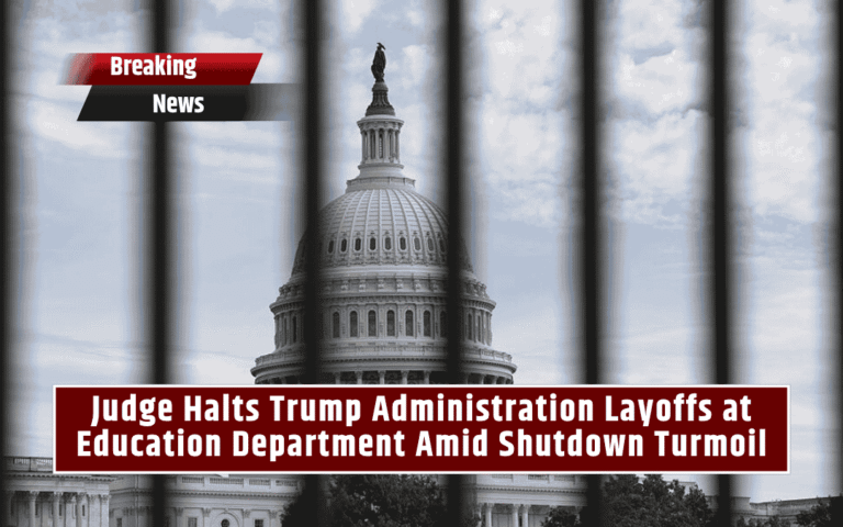 Judge Halts Trump Administration Layoffs at Education Department Amid Shutdown Turmoil