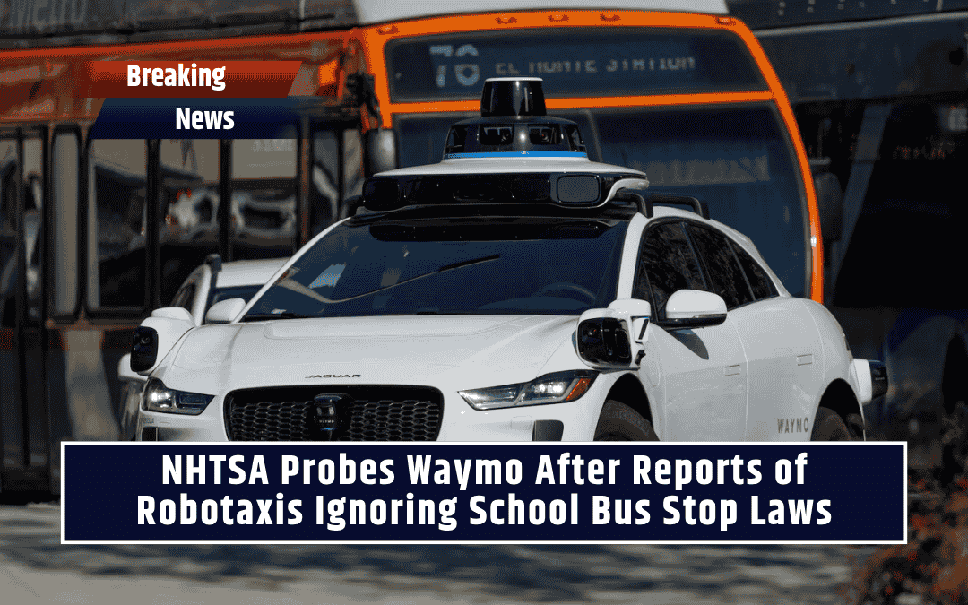 NHTSA Probes Waymo After Reports of Robotaxis Ignoring School Bus Stop Laws