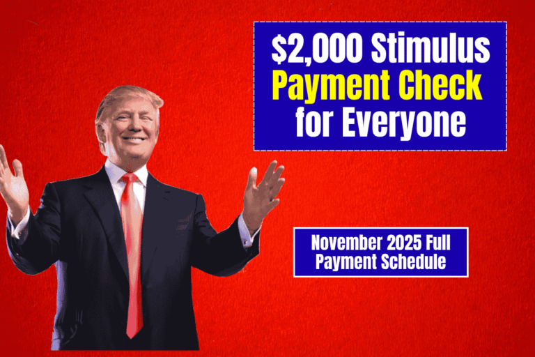 $2,000 Stimulus Dividend Payment Check for Everyone - November 2025 full Payment Schedule